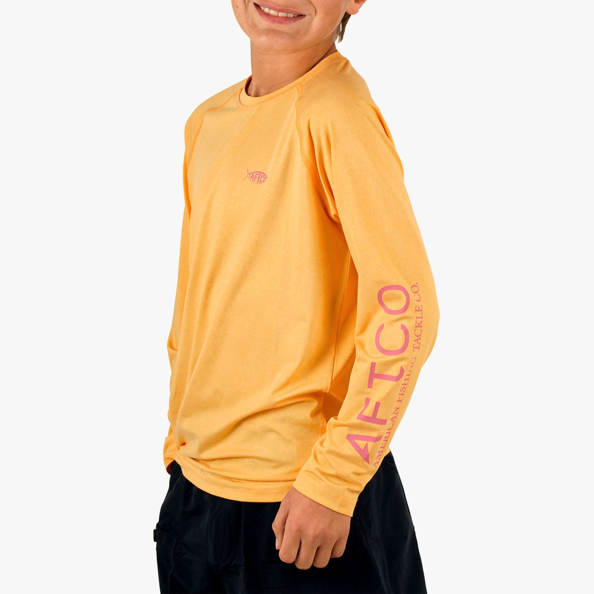 Clearwater Heather Youth Samurai Performance LS Shirt / AFTCO Best Seller