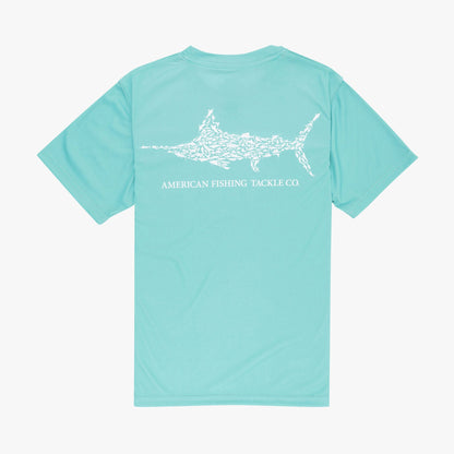 Agate Kids Jigfish Jig Fishing Short Sleeve Shirt / AFTCO Classic