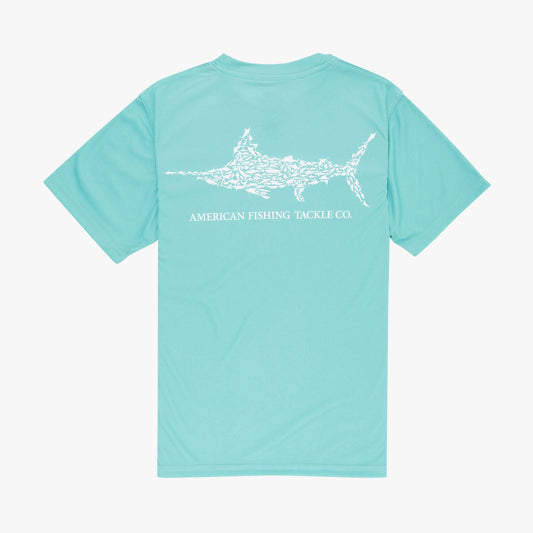 Agate Kids Jigfish Jig Fishing Short Sleeve Shirt / AFTCO Classic