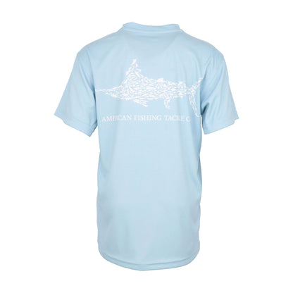 Agate Kids Jigfish Jig Fishing Short Sleeve Shirt / AFTCO Classic
