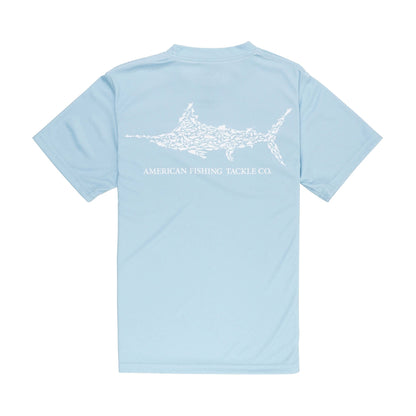 Agate Kids Jigfish Jig Fishing Short Sleeve Shirt / AFTCO Classic