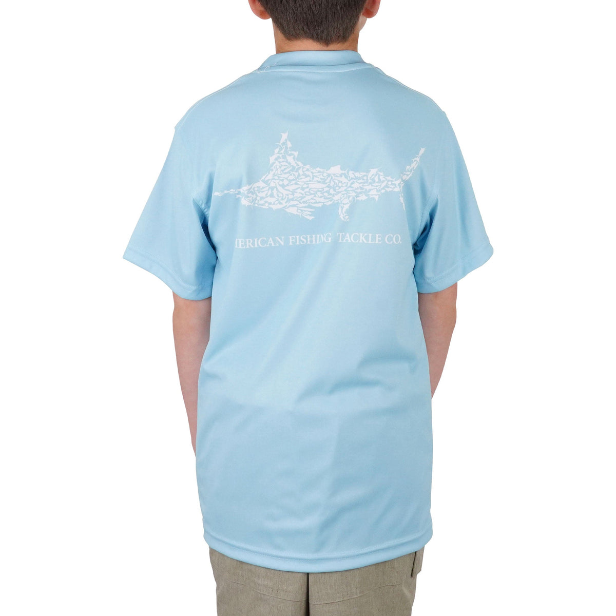 Agate Kids Jigfish Jig Fishing Short Sleeve Shirt / AFTCO Classic