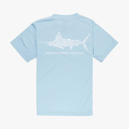 Agate Kids Jigfish Jig Fishing Short Sleeve Shirt / AFTCO Classic
