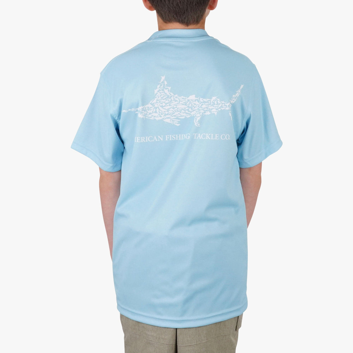 Agate Kids Jigfish Jig Fishing Short Sleeve Shirt / AFTCO Classic