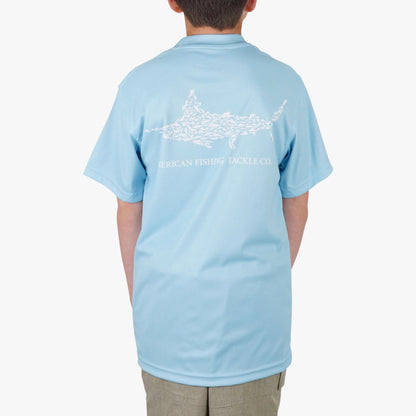Agate Kids Jigfish Jig Fishing Short Sleeve Shirt / AFTCO Classic