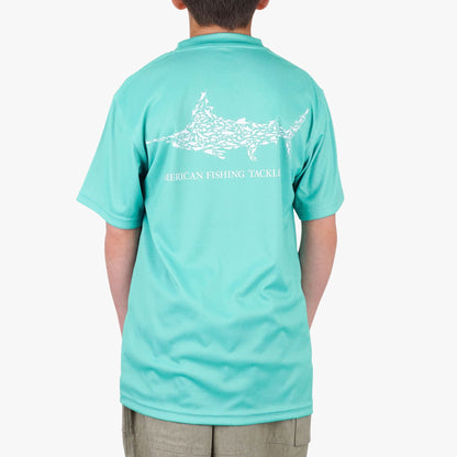 Agate Kids Jigfish Jig Fishing Short Sleeve Shirt / AFTCO Classic