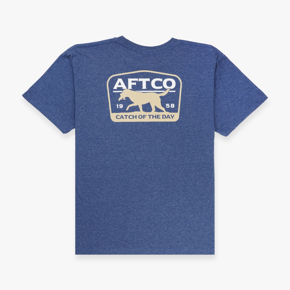 Neon Sky Blue Heather Youth Fetch SS T-Shirt / AFTCO Everyday