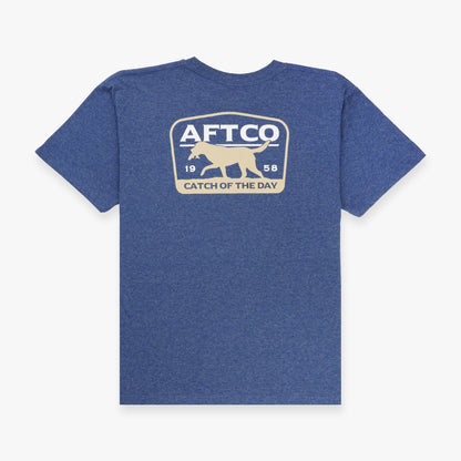 Neon Sky Blue Heather Youth Fetch SS T-Shirt / AFTCO Everyday
