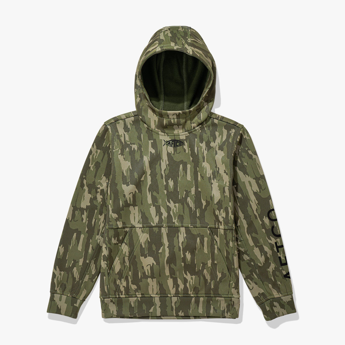 Olive Current Camo Youth Shadow Tactical Hoodie / AFTCO Premium
