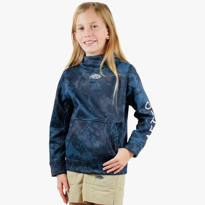 Olive Current Camo Youth Shadow Tactical Hoodie / AFTCO Premium