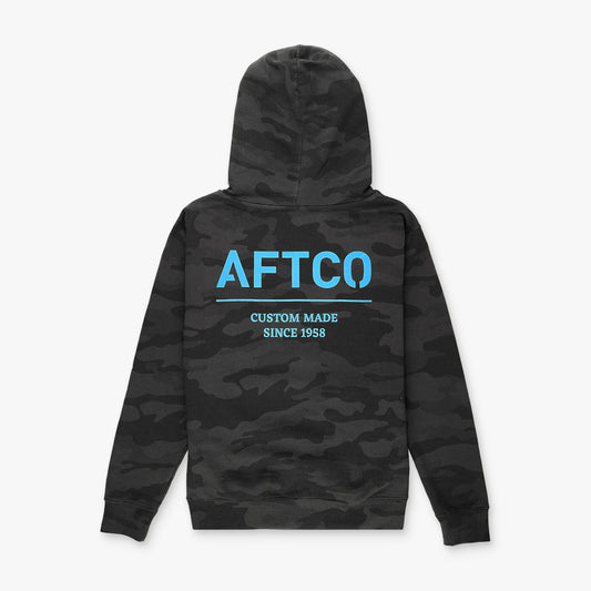 Black Camo Youth Radar Camo Pullover Hoodie / AFTCO Customer Favorite