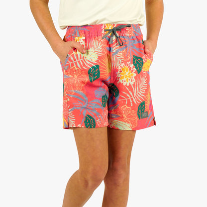 Coral Youth Strike Printed Swim Shorts / AFTCO Featured