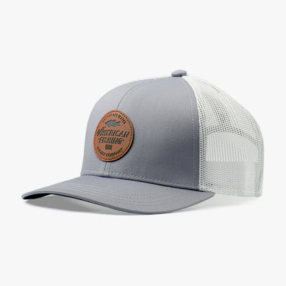 Gray Lemonade Leather Kid's Fishing Hat / AFTCO Customer Favorite