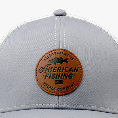 Gray Lemonade Leather Kid's Fishing Hat / AFTCO Customer Favorite