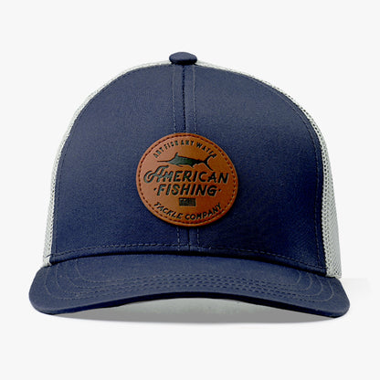 Gray Lemonade Leather Kid's Fishing Hat / AFTCO Customer Favorite