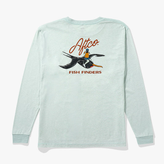 Glass Heather Youth Fish Finders Long Sleeve Fishing Shirt / AFTCO Everyday