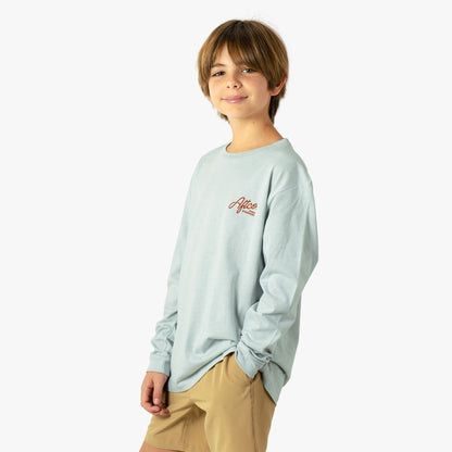 Glass Heather Youth Fish Finders Long Sleeve Fishing Shirt / AFTCO Everyday
