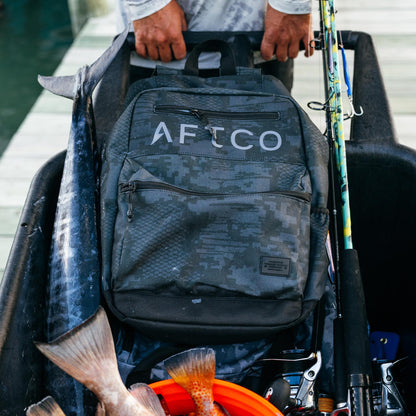 Forest Grouper Camo Schoolie Backpack / AFTCO Best Seller