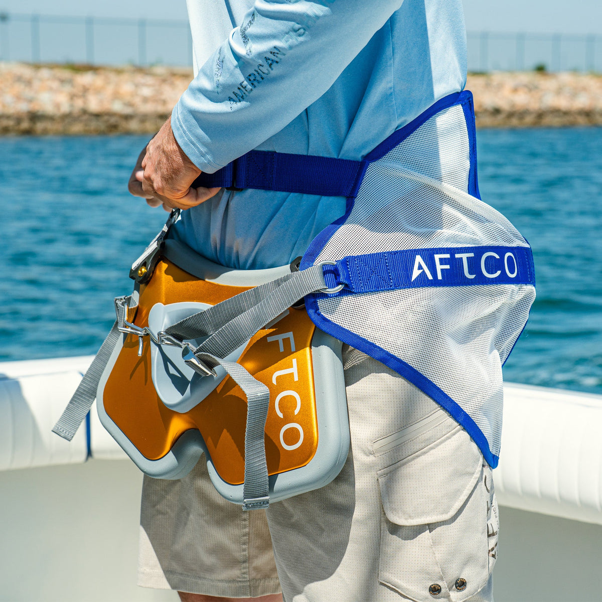 Gold Standup Lite Fishing Harness and Belt Kit / AFTCO Recommended