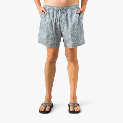 Steel Strike Printed Swim Trunks / AFTCO Premium