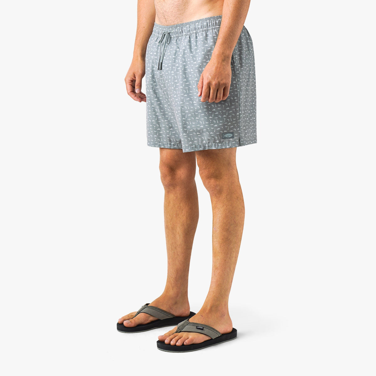 Steel Strike Printed Swim Trunks / AFTCO Premium