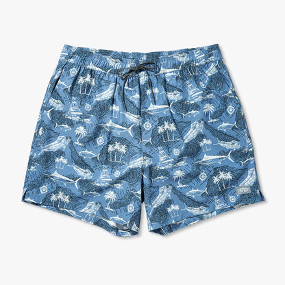 Stratified Sea Strike Printed Swim Trunks / AFTCO Signature