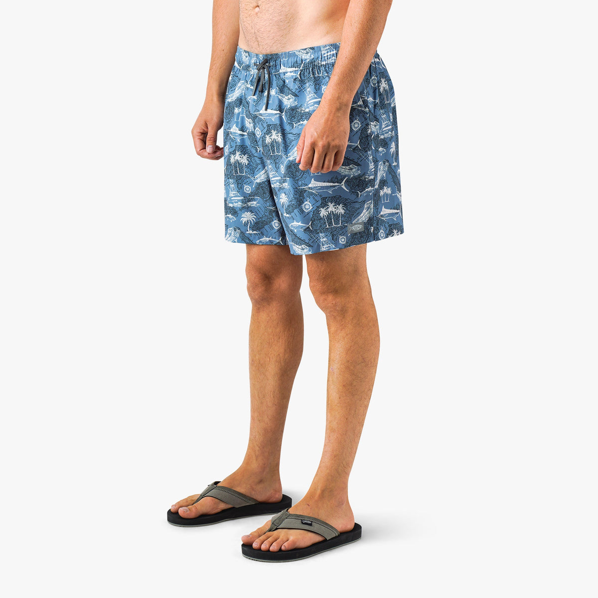 Stratified Sea Strike Printed Swim Trunks / AFTCO Signature