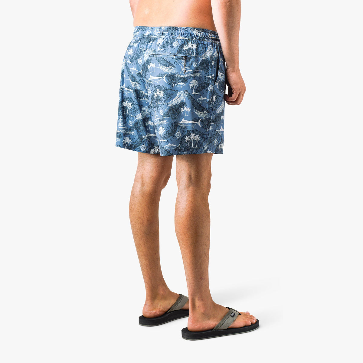 Stratified Sea Strike Printed Swim Trunks / AFTCO Signature