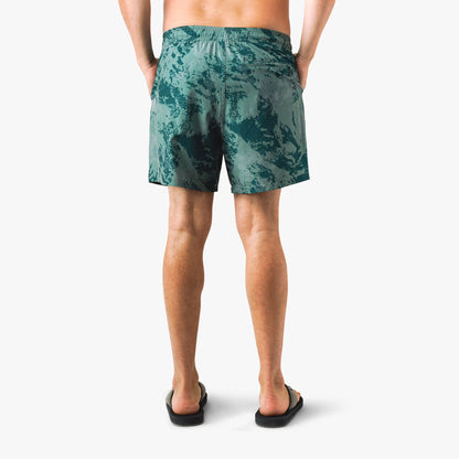 Dark Sea Storm Camo Strike Printed Swim Trunks / AFTCO Latest