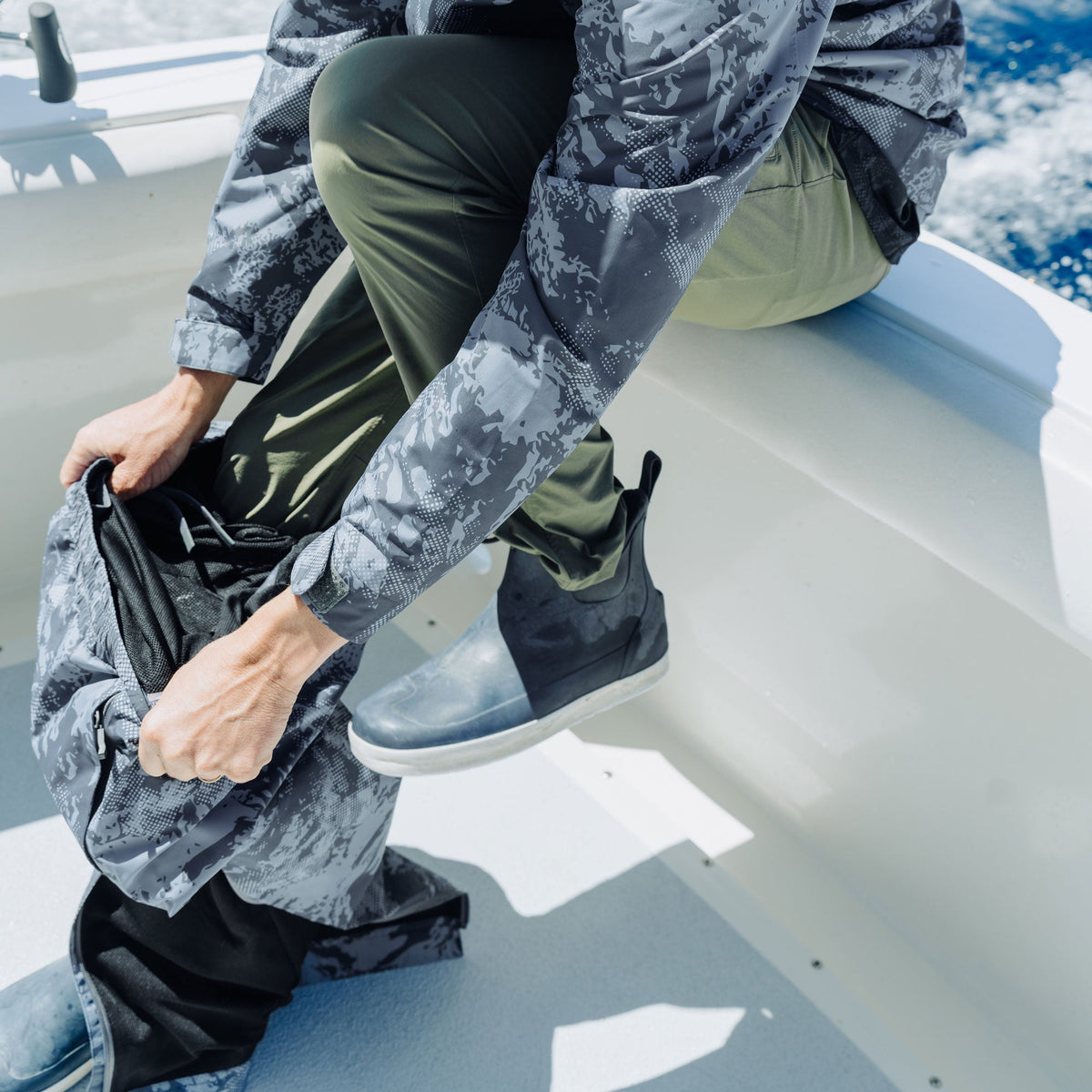 Steel Storm Camo Crossing Printed Camo Fishing Pants / AFTCO Sale