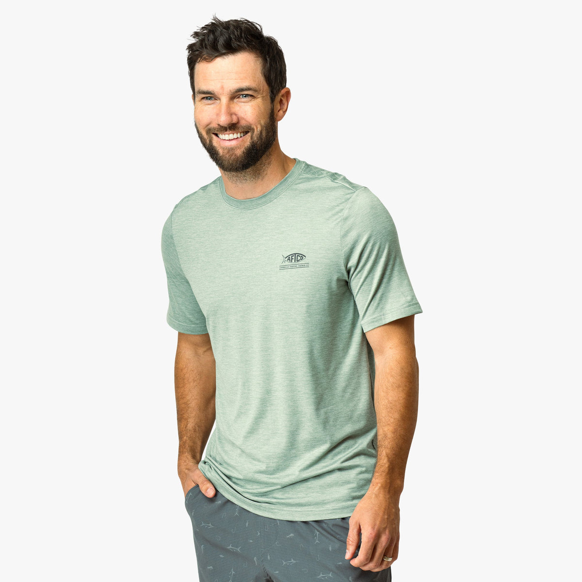 Athletic Heather United Short Sleeve Sun Protection Shirt / AFTCO Trending