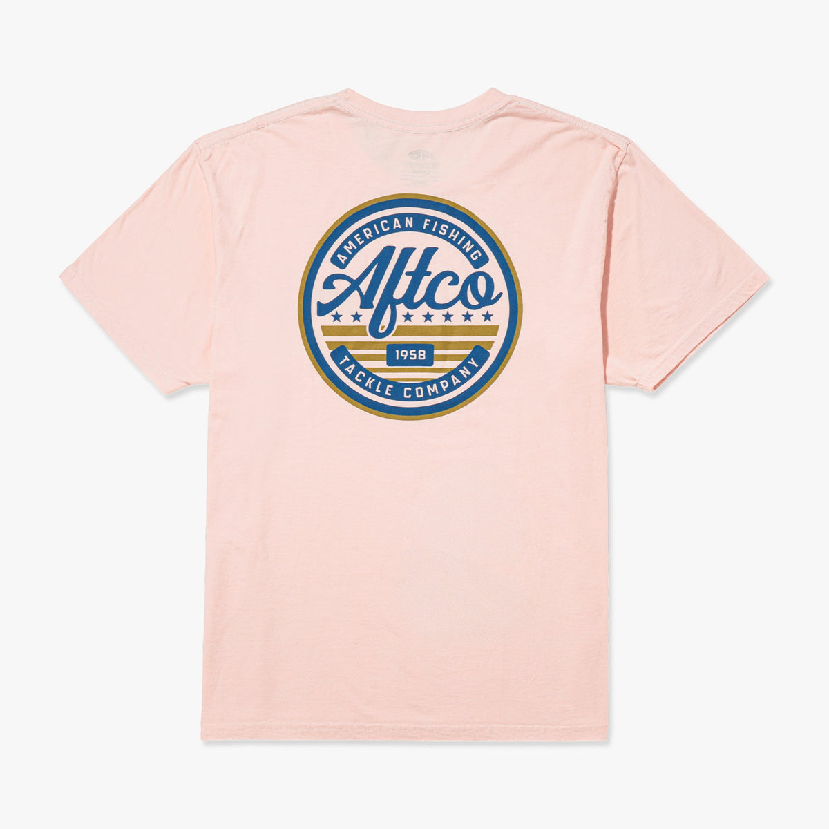 Azure Heather United Short Sleeve Men's Fishing T-Shirt / AFTCO Special Offer