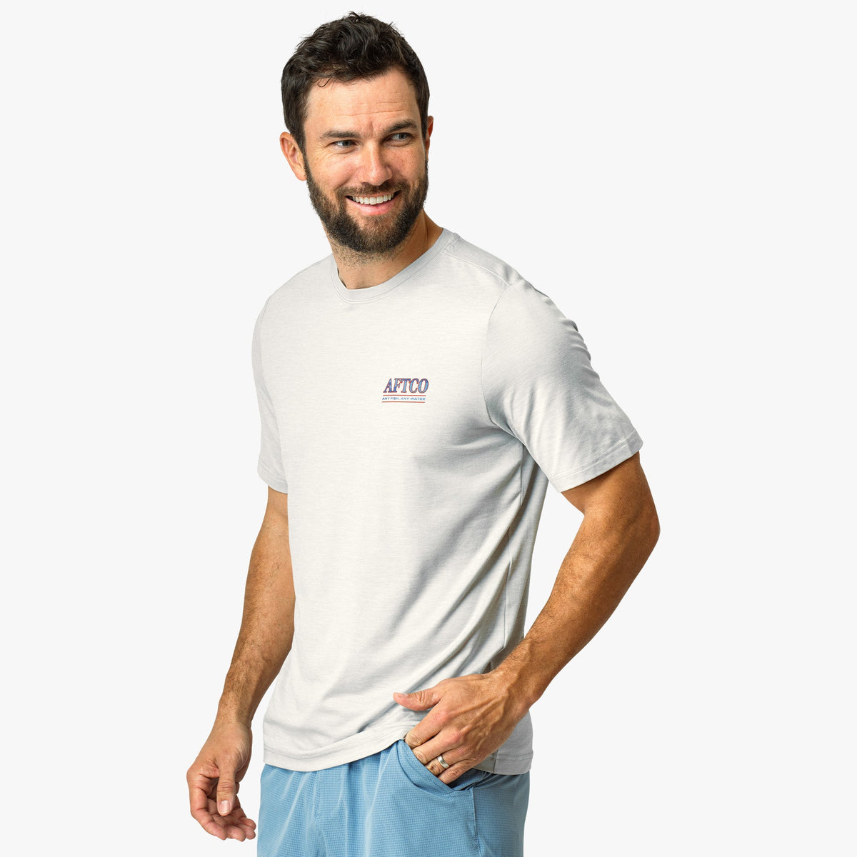Athletic Heather Undercover Short Sleeve Sun Protection Shirt / AFTCO Value