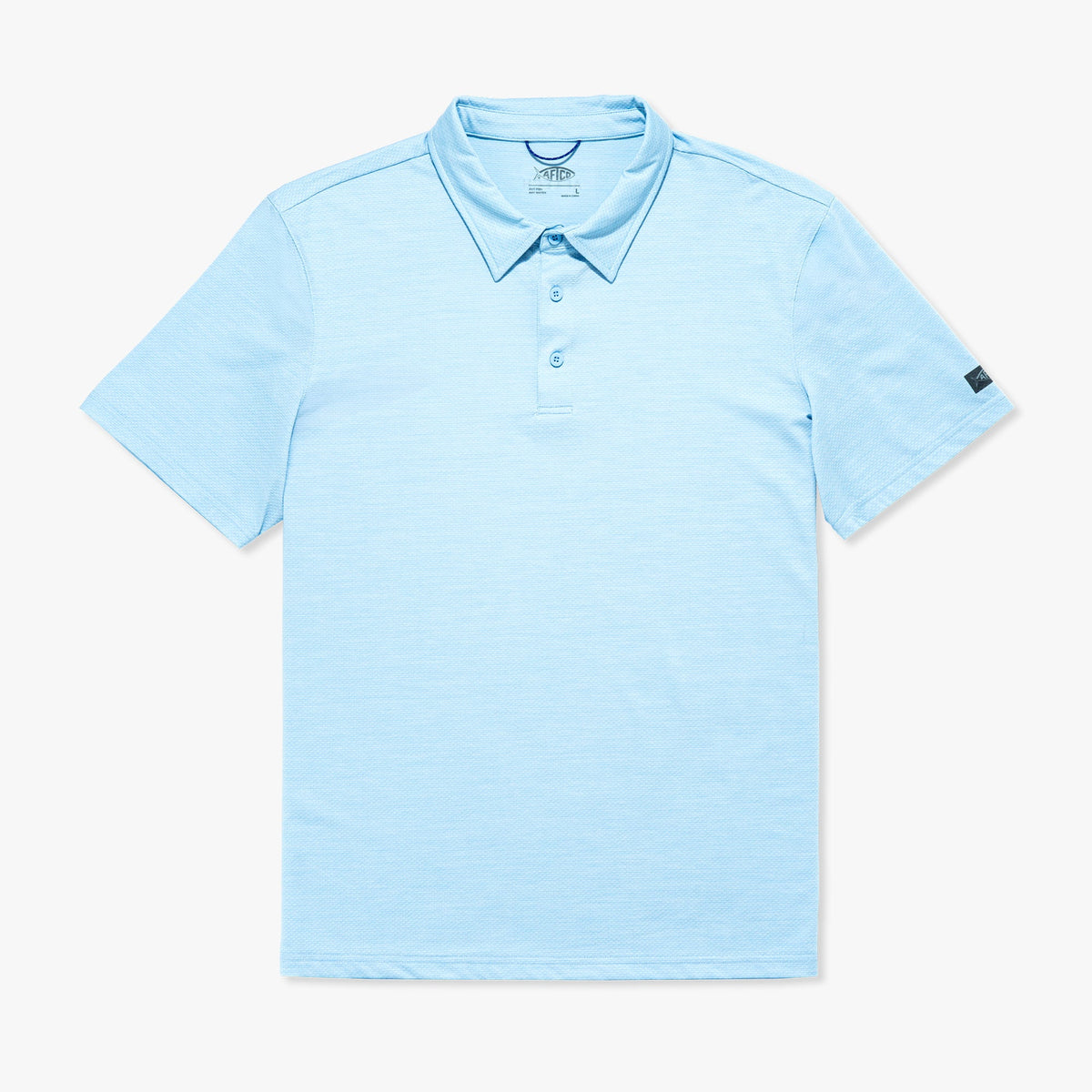 Airy Blue Heather Adapt Performance Polo Shirt / AFTCO Special Offer