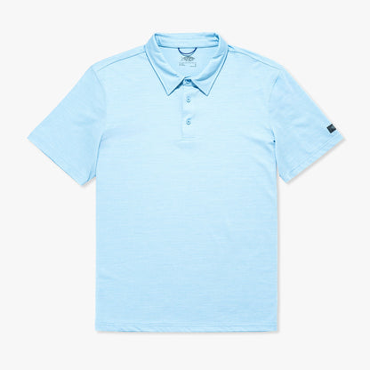 Airy Blue Heather Adapt Performance Polo Shirt / AFTCO Special Offer