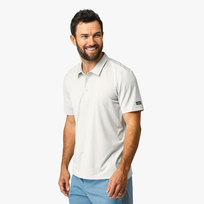 Airy Blue Heather Adapt Performance Polo Shirt / AFTCO Special Offer