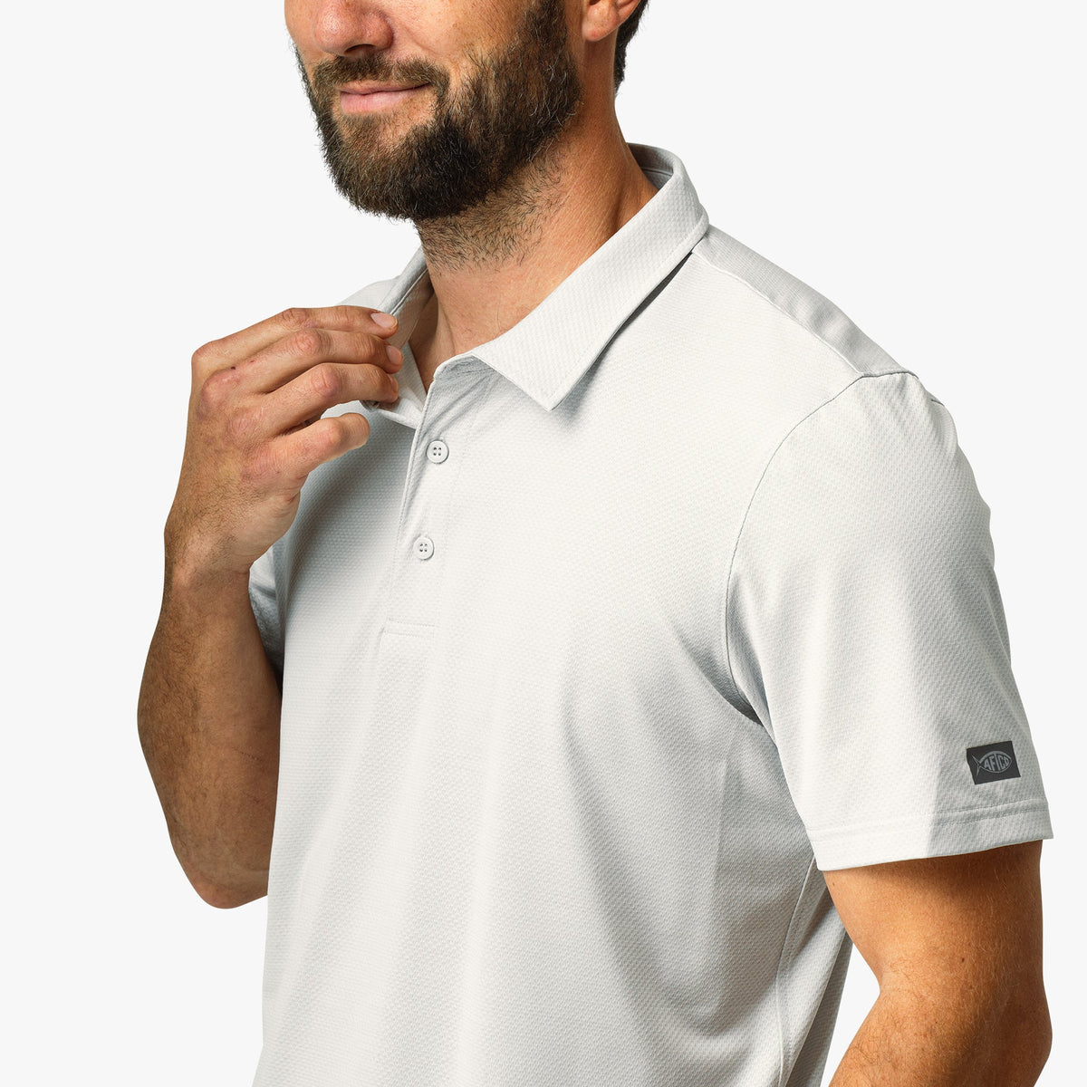 Airy Blue Heather Adapt Performance Polo Shirt / AFTCO Special Offer