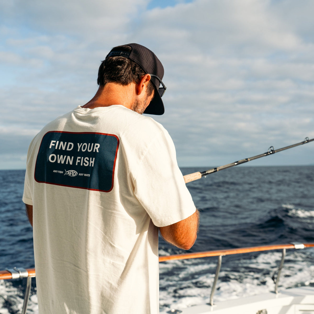 Bering Sea FYOF Short Sleeve Men's Fishing T-Shirt / AFTCO Best Price