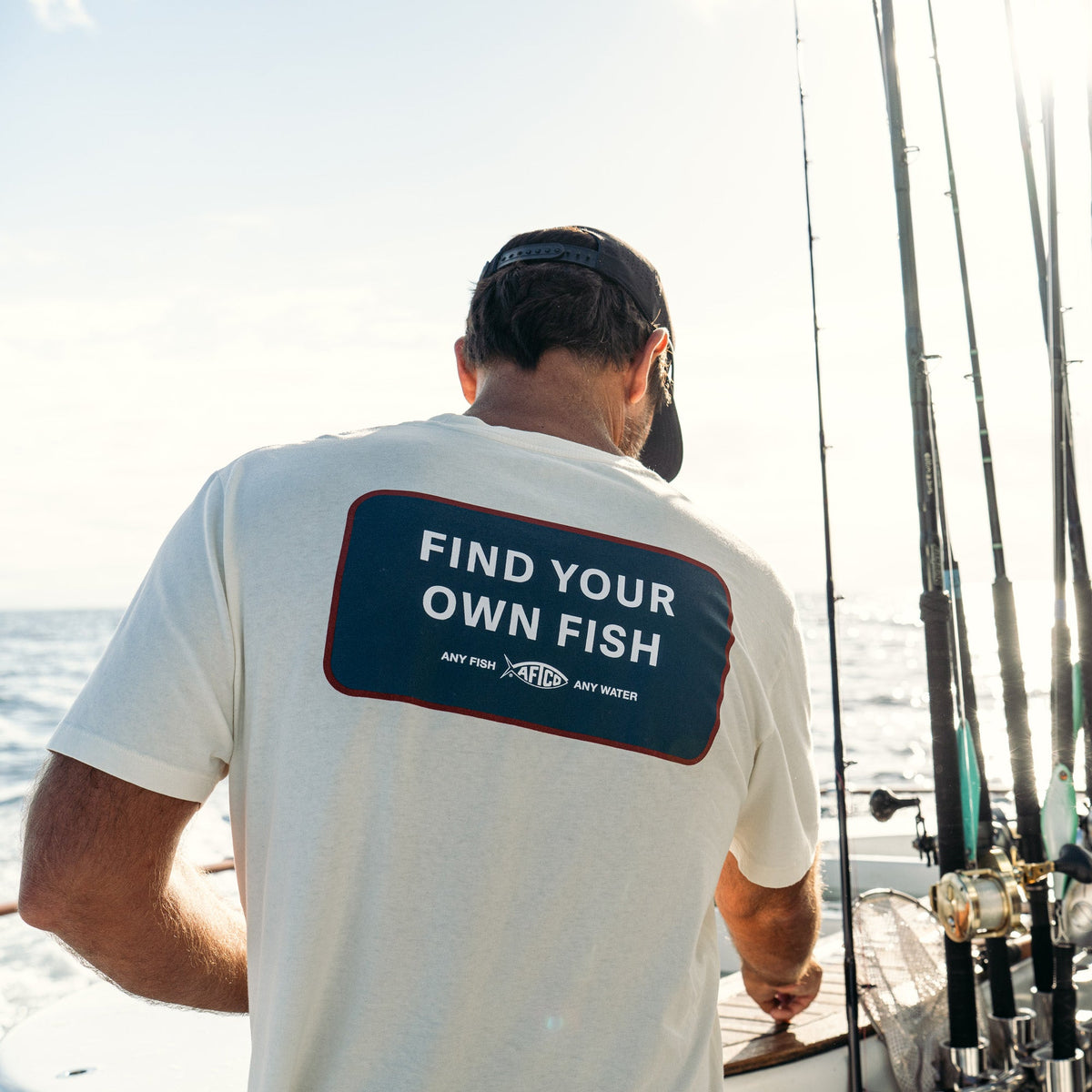 Bering Sea FYOF Short Sleeve Men's Fishing T-Shirt / AFTCO Best Price