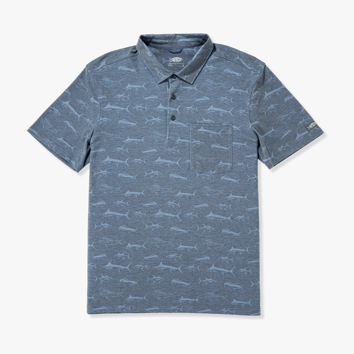 Ink Qualifier Printed Performance Polo Shirt / AFTCO Everyday
