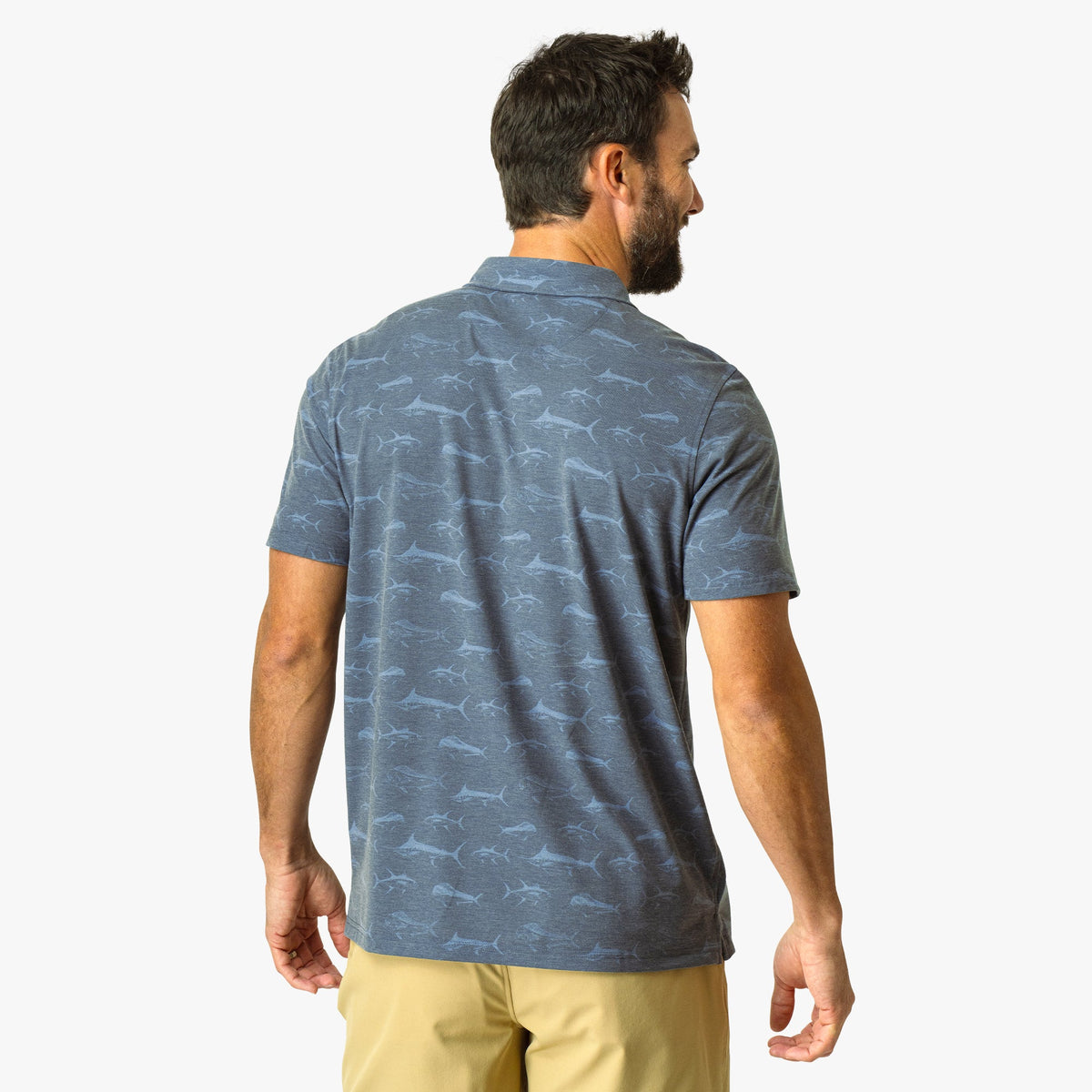 Ink Qualifier Printed Performance Polo Shirt / AFTCO Everyday