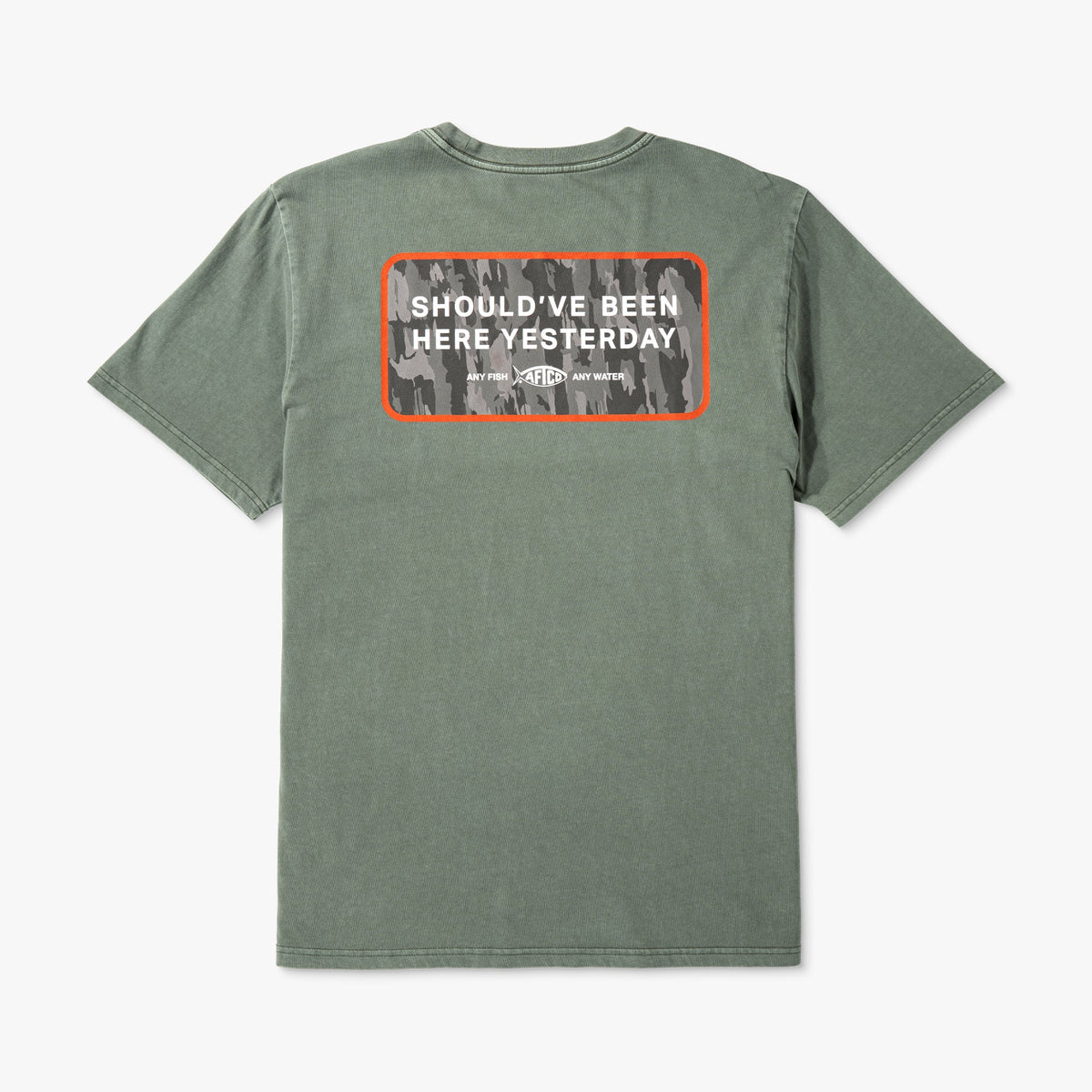 Cream Yesterday Short Sleeve Men's Fishing T-Shirt / AFTCO Classic