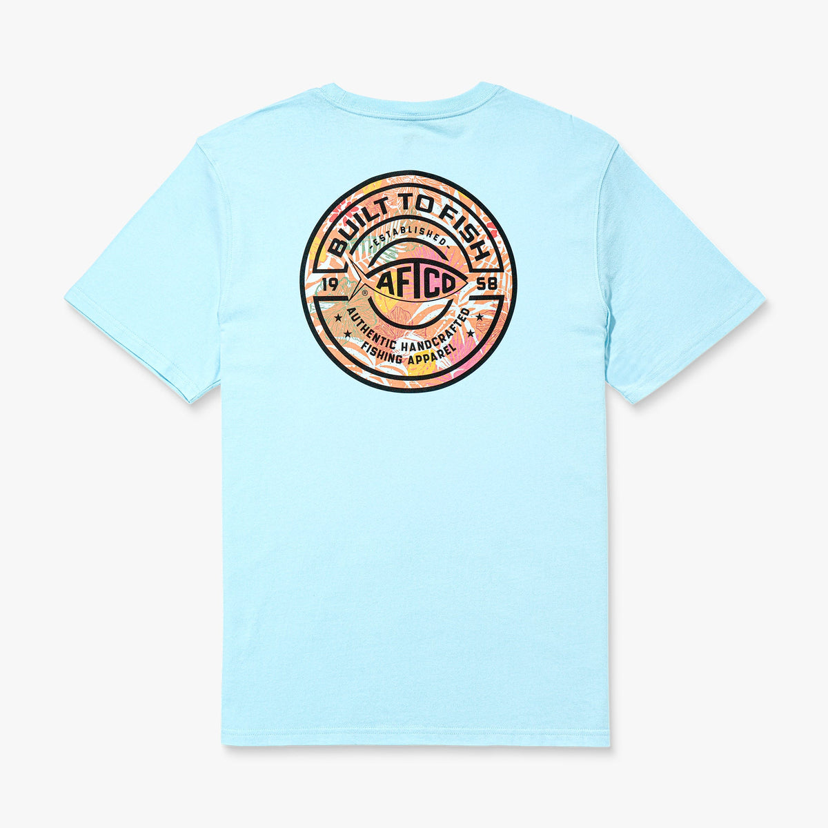 Clearwater Tropics Short Sleeve Men's Fishing T-Shirt / AFTCO Everyday
