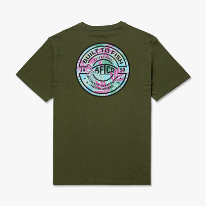 Clearwater Tropics Short Sleeve Men's Fishing T-Shirt / AFTCO Everyday