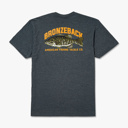 Charcoal Heather Bronzeback Short Sleeve Fishing T-Shirt / AFTCO Quality