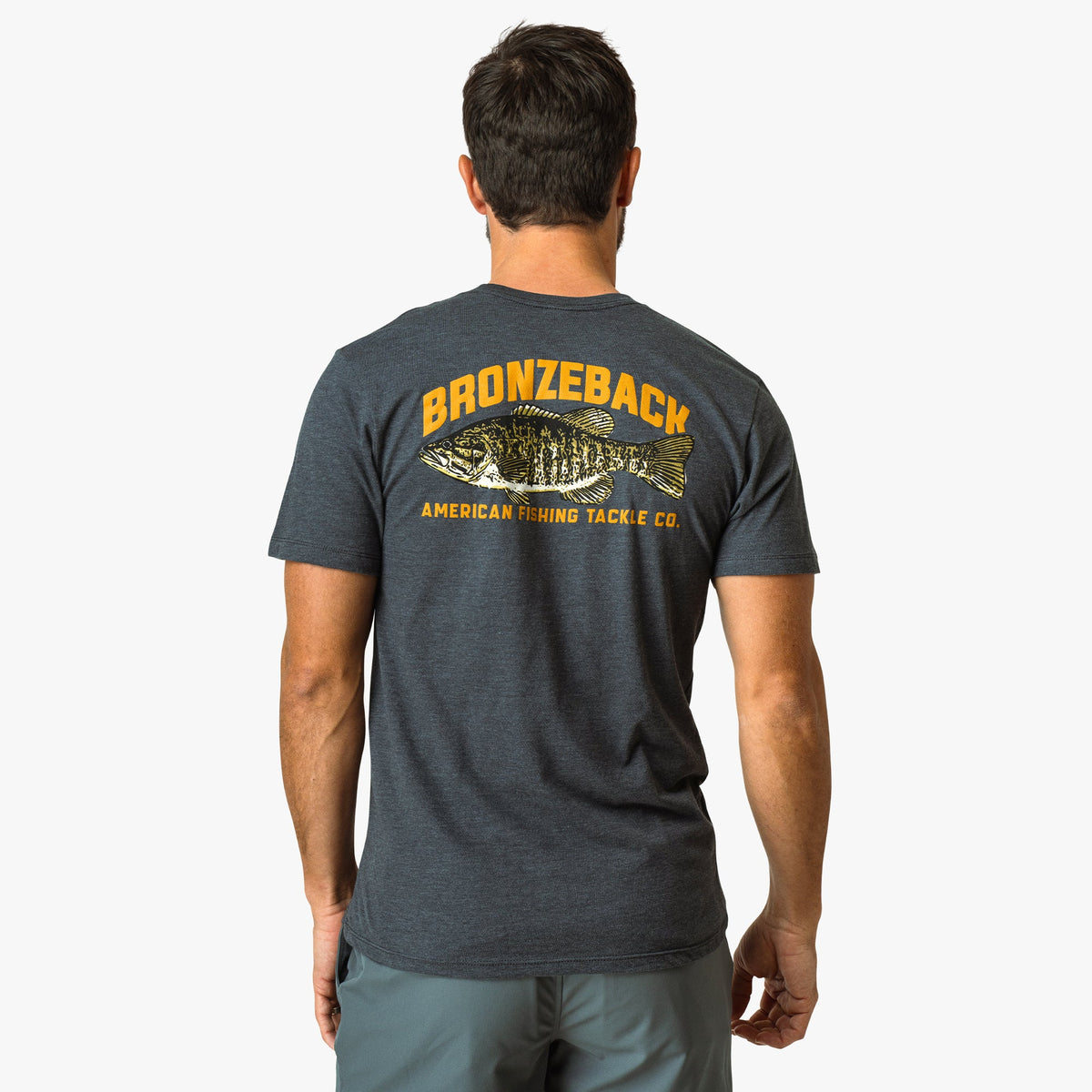 Charcoal Heather Bronzeback Short Sleeve Fishing T-Shirt / AFTCO Quality