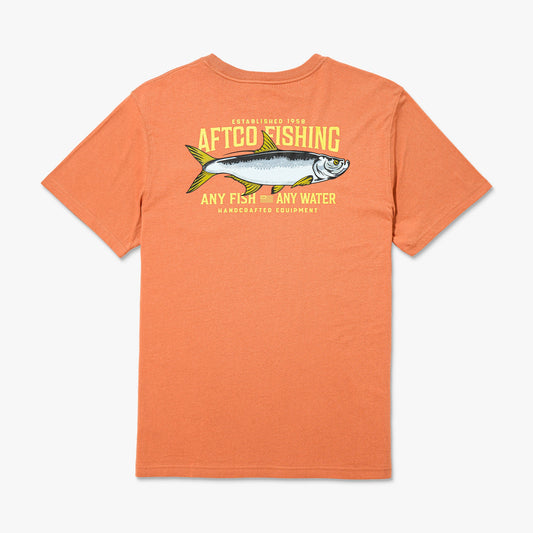 Melon Big Scale Short Sleeve Fishing T-Shirt / AFTCO Popular