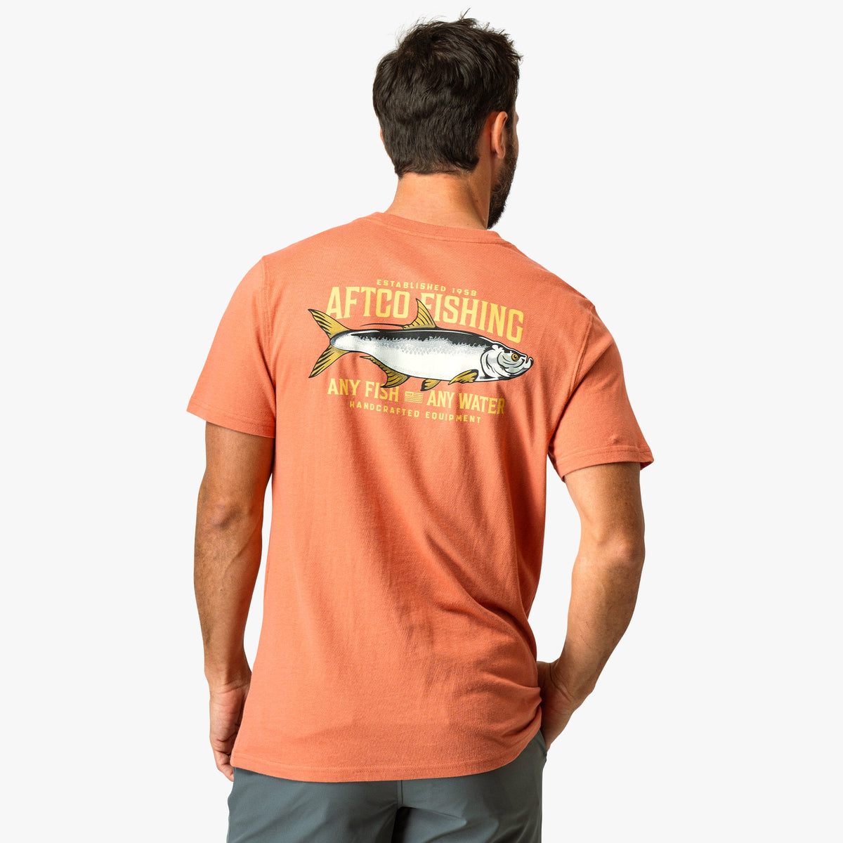 Melon Big Scale Short Sleeve Fishing T-Shirt / AFTCO Popular