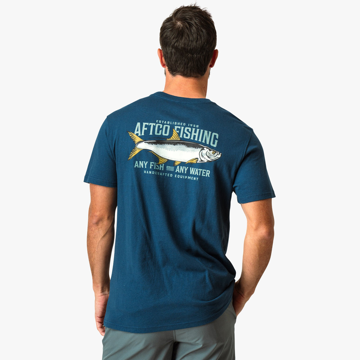 Melon Big Scale Short Sleeve Fishing T-Shirt / AFTCO Popular