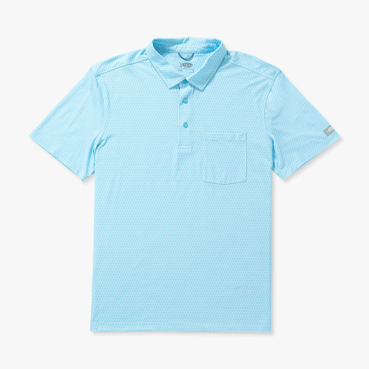 Fathom Qualifier Printed Performance Polo Shirt / AFTCO Best Price